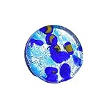 Broche en verre de Murano Bijoux en verre de Murano - Broche en verre de Murano - Diamètre 2,3 cm - Avec boîte cadeau et certificat