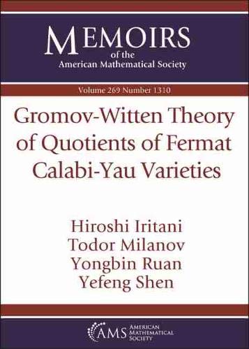 Gromov-witten Theory of Quotients of Fermat Calabi-yau Varieties (Memoirs of the American Mathematical Society)