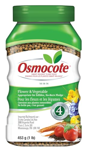 Osmocote Smart-Release Plant Food Flower & Vegetable, 453g | Slow Release Fertilizer for Bountiful Blooms & High Yields | Feeds Up to 4 Months