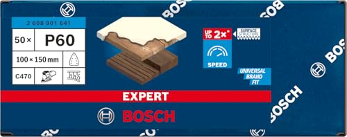 BOSCH Expert 50 Feuilles Abrasives C470 60 100 x 150 mm - vue 3