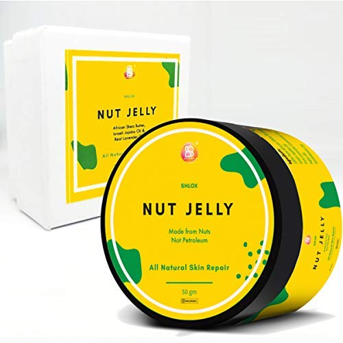 Shlox Bay Nut Jelly with Shea Butter and Jojoba Oil, Real Lavender Fragrance, The Natural Petroleum Jelly alternative, 50gm