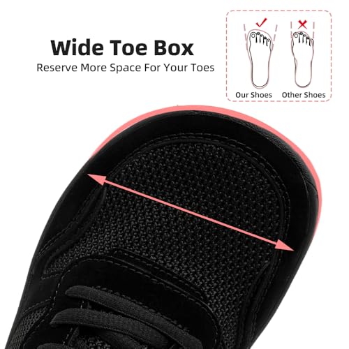 FUJEAK Barefoot Shoes Women Sneakers Walking Wide Toe Box Shoes Women Minimalist Zero Drop Shoe Breathable Fashion Sneakers Width Casual2