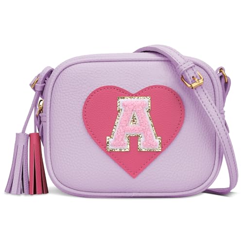Image of KKXIU Birthday Gifts for Girls Initial Toddler Purse Cute Kids Crossbody Bag