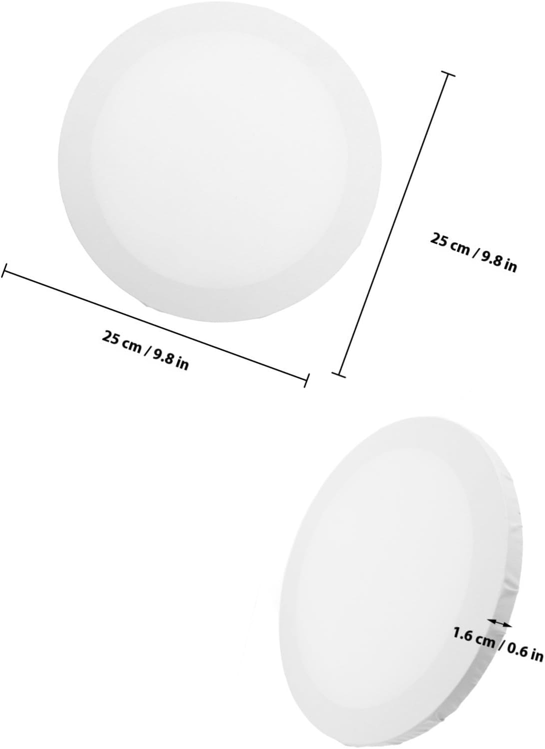 2pcs Round Oil Painting Frames for Boy Girl, Hobbyists, Small Practice