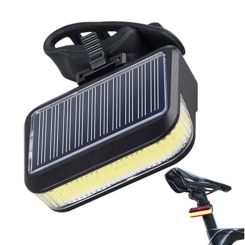 Luce in bicicletta solare - Luce posteriore della mountain bike | Accessori per ciclismo impermeabili | Illuminazione automatica per la guida notturna, posteriore a energia solare per bici da strada