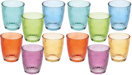 Tognana Seoul, confezione 6 bicchieri 310 cc, multicolor, vetro (Confezione