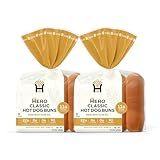 Hero Classic Hot Dog Bun - Delicious Rolls & Net Low Carb Hot Dog Buns | High Fiber, 0g Net Carbs, 0g Sugar & 90 Calories Per Serving | (16 Buns, Pack of 2)