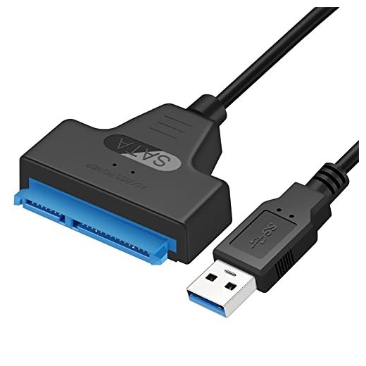 Maxmoral Super Speed USB 3.0 to Sata III 2.5 inch Hard Drive Adapter Converter Cable,Supports UASP SATA III II I to USB 3.0,External 2.5" HDD SSD Serial ATA Cable Converter