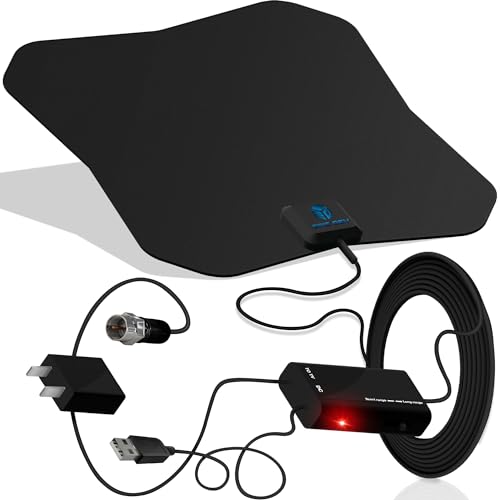 2024 Upgraded Release EpicDev Digital TV Antenna Long 280+ Mile Range Antenna, Support 4K 1080p and All TVs, All Old Tv for Local HDTV Channels HD TV