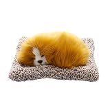 KKUSSOLL Plush Kawaii Animal Accessories for car Inside, Cute Small Dog Realistic Golden Charlie pup