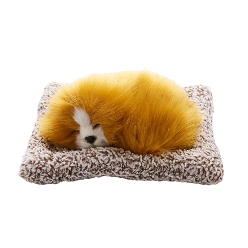 Kkussoll Plush Kawaii Animal Accessories For Car Inside, Cute Small Dog Realistic Golden Charlie Pup Lifelike Fluffy Doggie Can Clean Air #TOP17