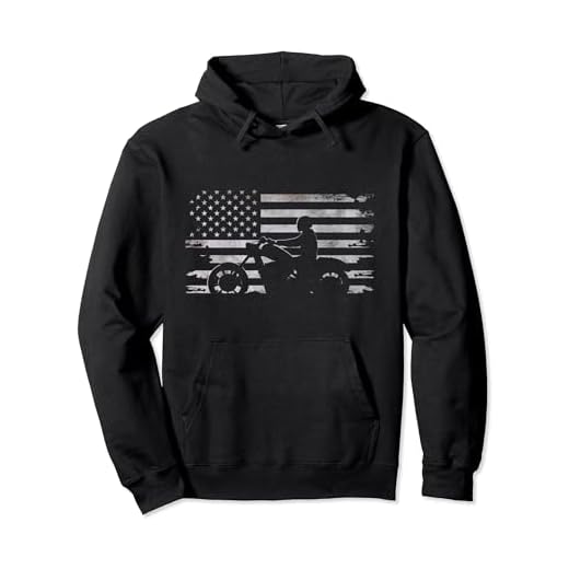 American Flag Motorcycle Apparel - Motorcycle Pullover Hoodie