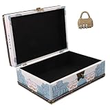 Étui de rangement : convient pour utilisé comme boîte décorative de bureau, boîte à bijoux de commode ou comme accessoire photo unique, étui à bijoux
