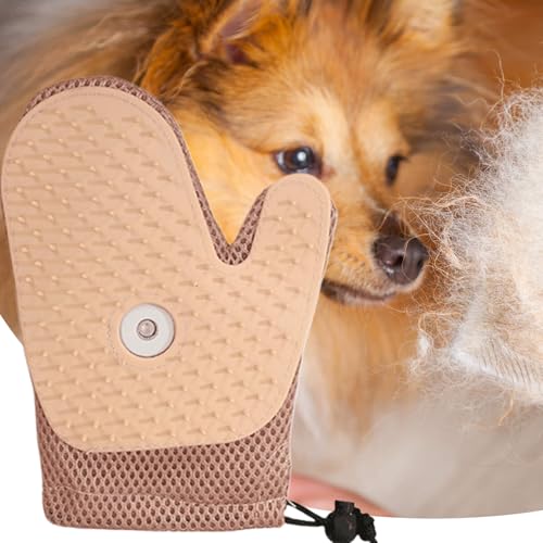 Händler für Haustierpflege – Bürstenhandschuhe für die Pflege von Hunden mit 260 Tipps | Massageschuhe mit verbessertem Fingerdesign | Haarentfernungshandschuhe für mehr