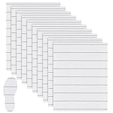 BENECREAT 10 Blätter weißer Schuh Strobel Board Soft, 28x22cm weißer Vliesstoff Schuhmacherei Zubehör DIY Schuhe Teile für Backing Leder Teile