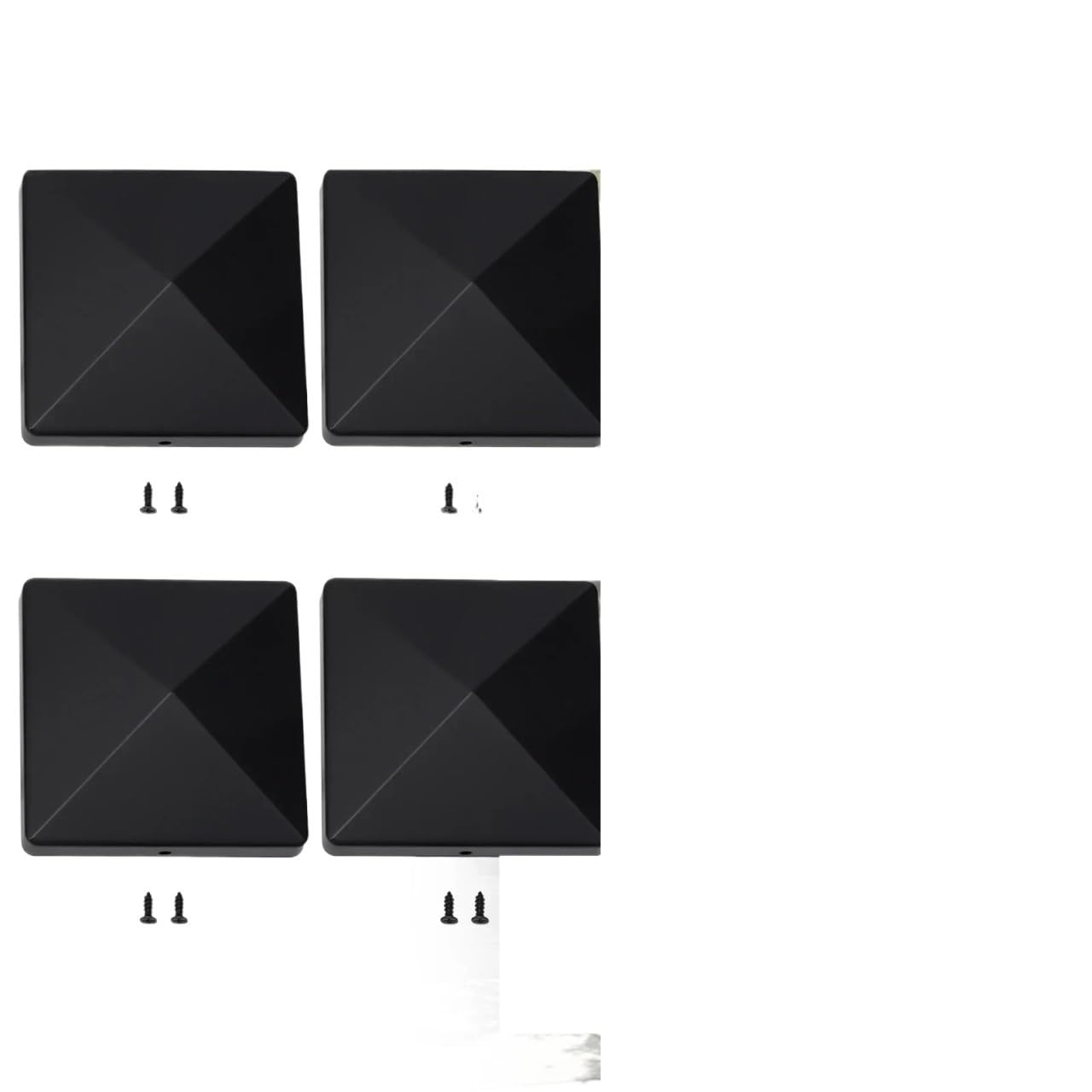 Irgvjifr 4Pcs Fence Posat Cap 4X4 Inch Plastic Fence Post Cap For Outdoor Wooden Easy Installation Protects From Weather For Courtyard