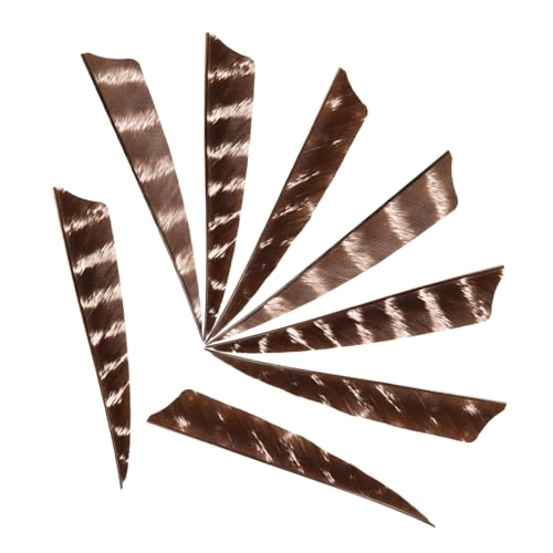 Toyvian 8Pcs Practical Arrow Vanes for Replacement Fletchings for Improved Stability for Outdoor Hunting and Training Comfortable Drawing
