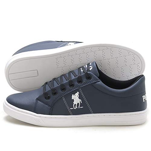 Tênis Sapatênis Masculino Casual Polo Plus Azul 41