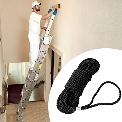 Extension Ladder Replacement Rope Compatible With Werner Ac30-2 Extension Ladder - Works With All Aluminum & Fiberglass Extension Ladders Parts #6316509 (Black, 1 Pack) #TOP6
