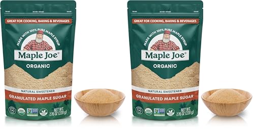 Maple Joe Organic Maple Sugar Granulated, Made With 100% Grade A Organic Maple Syrup. Powdered Maple Sugar For Cooking & Baking. Fat-Free, Gluten Free & Vegan. 7.8 oz (Pack of 2) image 2