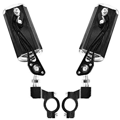 Espelho retrovisor para bicicleta de 2 unidades Espelho giratório ajustável de grande angular Espelh