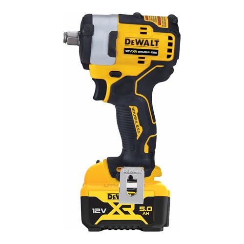 Dewalt Avvitatore A Impulsi Brushless Xr 12V 1/2" 340Nm Con 2 Batterie Li-Ion 5Ah E Custodia Tstak, Multicolore - 2