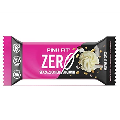 Pink Fit Zero Bar 30 Gr Mousse Di Cocco