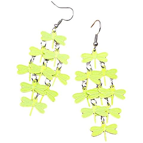 Afco Earrings for Women Dragonfly Hollow Dangle Hook Fashion Christmas Jewelry Gift Women Party Decor Eardrop 3# Cover