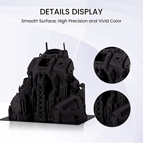 Jayo 3D Printer Resin, 2Kg 405Nm Uv Curing Standard Photopolymer Resin For 2K 4K 6K 8K Lcd 3D Printers, Low Shrinkage, High Precision, Black 2000G #TOP3