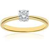  Naava Damen-Ring 18 Karat 750 Gelbgold Gr. 56 (17.8) Diamanten PR04305Y18JPKO