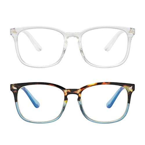 Image of Yogo Vision Blue Light Blocking Computer Glasses Anti Glare Reduce Eyestrain Eyeglasses for Men and Women