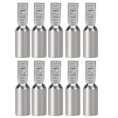 SHIYAN Boutique 10-Pack Circuit Breaker Terminal Block Copper Lugs, Tin-Plated Pins Duckbill Wire Ears, Anti-Slip Design(DTD-35 sq mm)