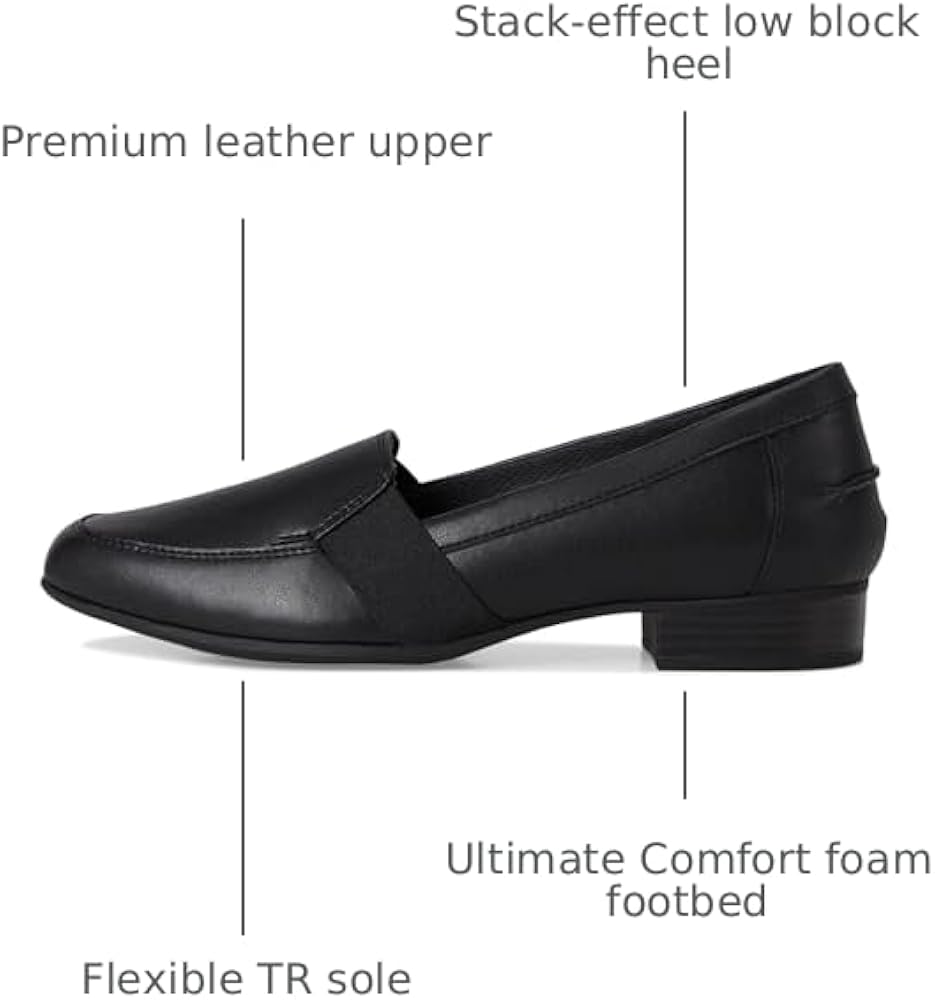 Amazon.com | Clarks Collection Women's Juliet Beat Loafer, Black