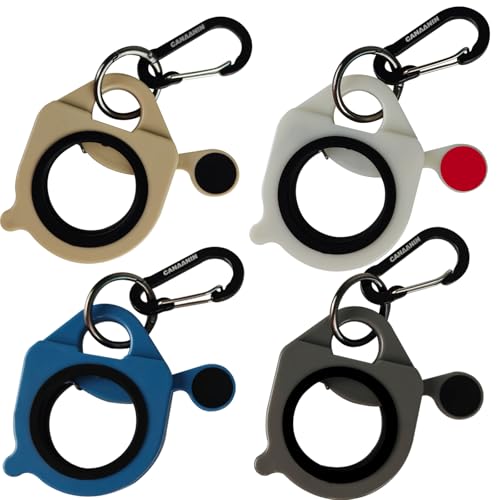 CANAANIN Zip Tie Holder Cable Tie Holder Heavy-Duty Colored Upgraded for Tool Belt Electrician Tool Tradie Bits Organized Strong Efficient Storage Reusable Portable(Colored 4 Piece)