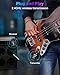 Wireless Guitar System 2.4 GHz with 6 Channels Rechargeable Audio Wireless Guitar Transmitter Receiver for Guitar Bass Electric Instruments