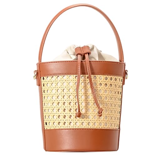 Sac fourre-tout en paille 7.5x5.9x5.9 sangle réglable pratique