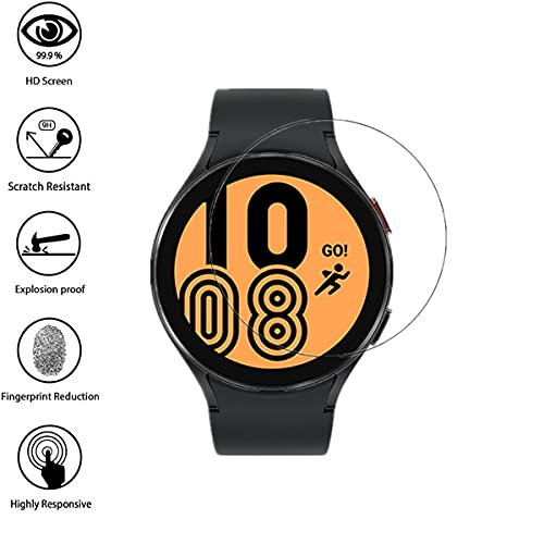 Aiselan For Samsung Galaxy Watch4 (44Mm) Smartwatch Screen Protector, [2 Pcs] 9H Hardness Anti-Bubble Anti-Scratch Screen Tempered Glass Protective Film For Galaxy Watch4 Clear Glass (44Mm) #TOP1