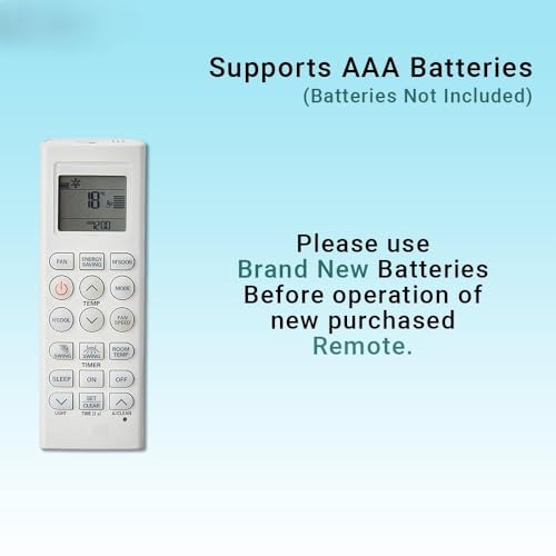 Image of Original ac Remote Air Conditioner Remote Compatible for LG Split AC Remote Control [ Compatible for Lg Ac Remote ] [ AC-36I ], White