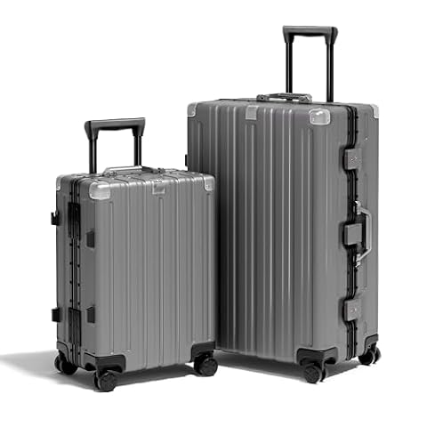 Krute Zipperless Luggage Set 2 Pieces Aluminum Frame Hard Shell Suitcases — $203.99 (24% off)