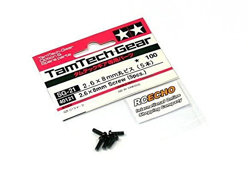 RCECHO Tamiya RC Model TamTech-Gear Tornillo 2.6x8mm (5pcs) 40121 174; Versión completa Apps Edition