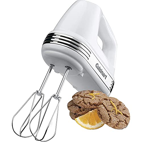 Cuisinart Hm-50 Power Advantage 5-Speed Hand Mixer White Bundle With 1 Yr Cps Enhanced Protection Pack #TOP2