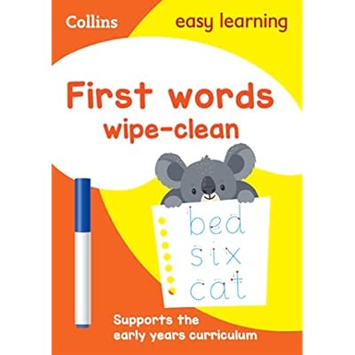 First Words Age 3-5 Wipe Clean Activity Book