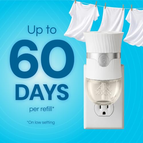 Image of Air Wick Plug in Scented Oil Refill, 10ct, Fresh Linen, Air Freshener, Essential Oils, Eco Friendly Pack