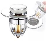 1 Pack Sink Stopper – Stainless Steel Hair Filter for Bathroom