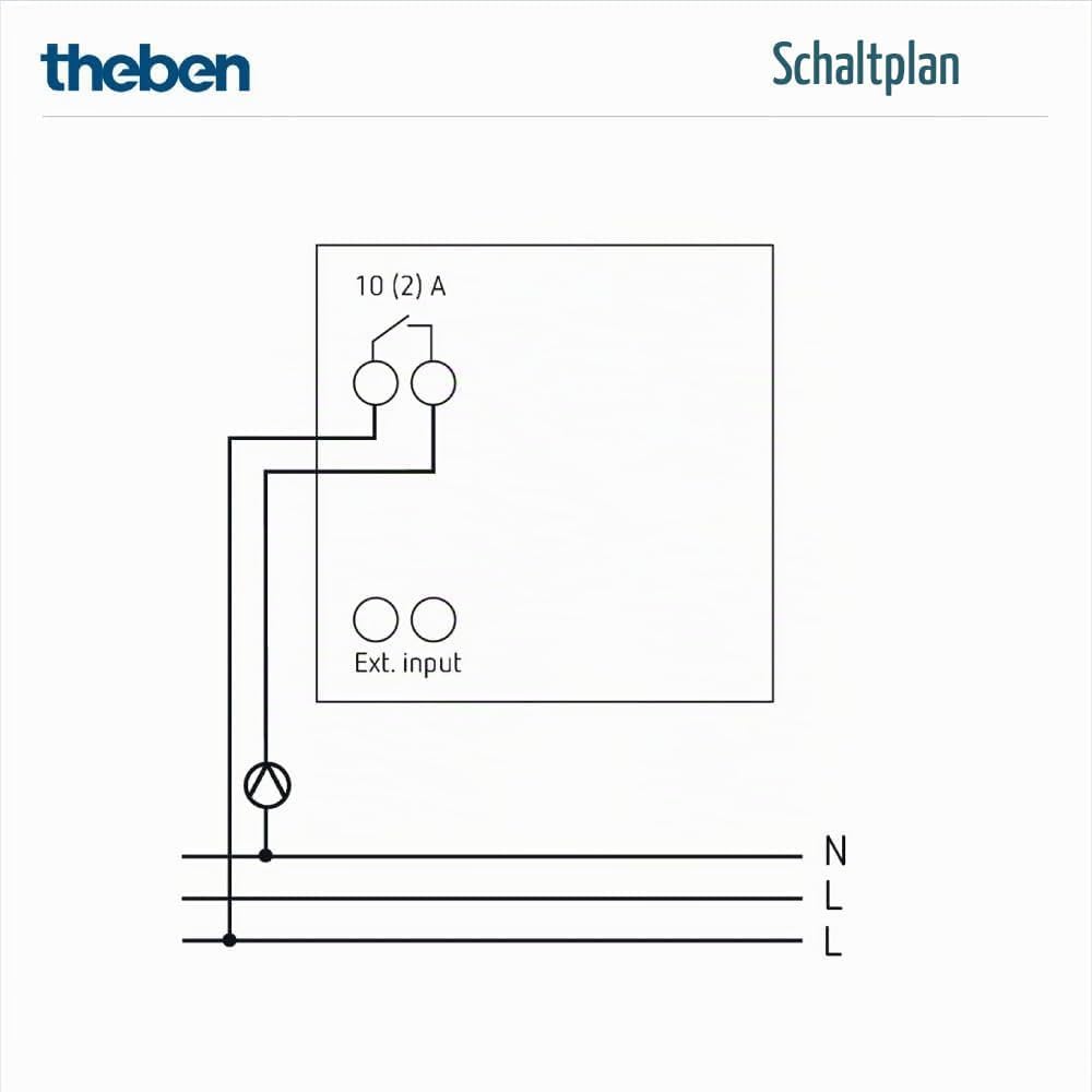 Theben 8119200 Ramses 811 top3 cronotermostato Digital a Pilas | termostato ambiental, manejo en aparato/app, Bluetooth BLE, pantalla, 3 programas semanales, duración de pulso, eco