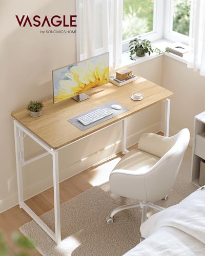Image of VASAGLE Folding Desk, Small Computer Desk, Foldable Table 39.4 Inch