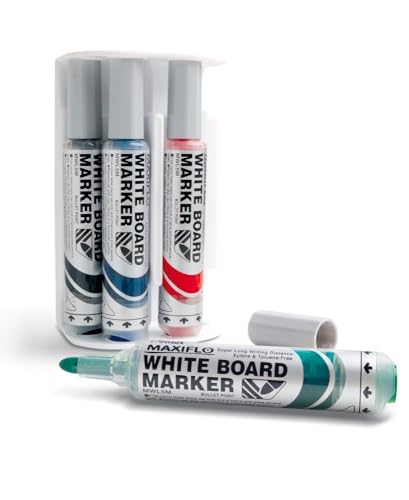 Pentel Maxiflo Marqueurs tableau blanc pointe conique large et brosse - 5