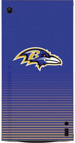 Skinit Decal Gaming Skin Compatible with Xbox Series X Digital Edition Console - Officially Licensed NFL Baltimore Ravens Breakaway Design