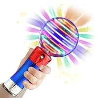 JiffyJolt LED Zauberstab Magic Ball Leuchtstab für Kinder 3-12 Jahre, Spin Lichtstab Glow in the Dark, Sensorik Spielzeug für Jungen Mädchen, Party Gefälligkeiten Geburtstagsgeschenk