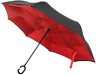 BetterBrella Windproof Double Layer Folding Inverted Umbrella, Upside-Down Rain Protection Car Reverse Umbrellas
